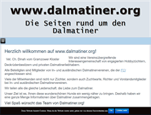 Tablet Screenshot of dalmatiner.org